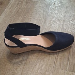 Dream Pairs Navy Blue Espadrille Wedge Sandals Ankle Strap Women’s US 9.5