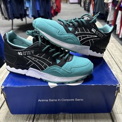 Size 10 – Asics Gel-Lyte V 50/50 Sneakers Latigo Bay/Black/ H5V2L 8990