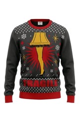 Men’s A Christmas Story XL Leg Lamp Ugly Sweater – Iconic “Major Award” Design
