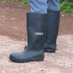 HISEA Men’s Rain Boots w/Steel Shank Waterproof Garden Fishing Outdoor Work Boot