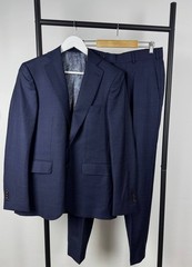 Scabal Savile Row Blue Mens Suit size 36R US / 46 EU