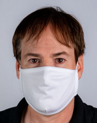 1 Dozen DELUXE Washable Face Masks – Double Head Straps (NO Ear Pain) Pocket
