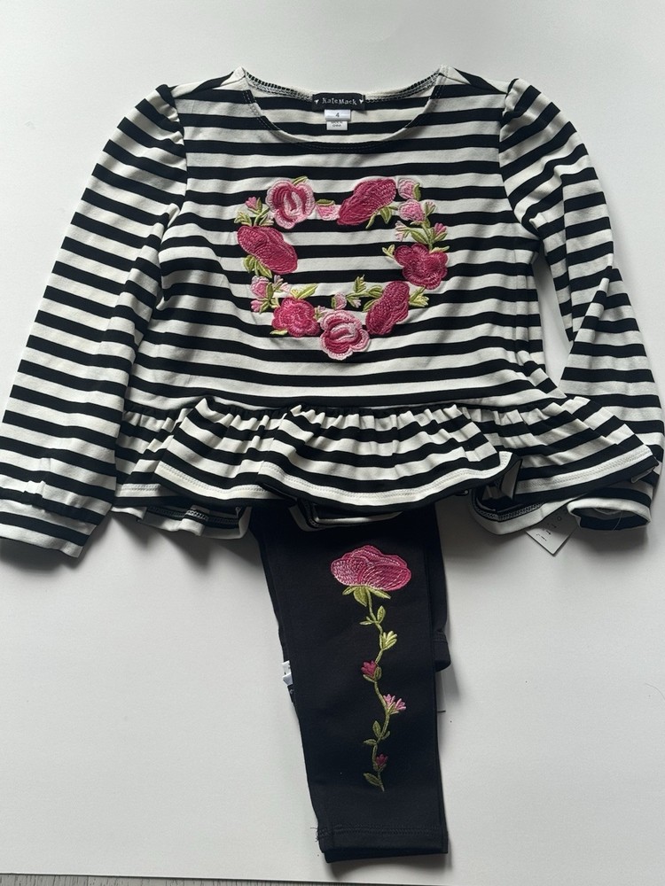 Kate Mack Striped Top & Leggings
