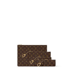 Louis Vuitton Authentic Card/Key/Coin Pouch Brown Monogram (Brand New with Box)