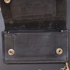 Harley Davidson Las Vegas Cafe Leather Wallet & Chain Black