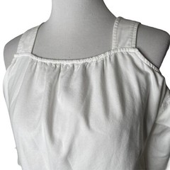 Madewell Off The Shoulder Top White Cold Shoulder 3/4 Sleeve Women’s Size XXS