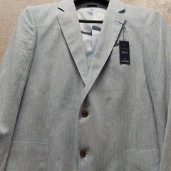 Stafford Linen Cotton Herringbone Sport Coat Blazer 42 To 52 S,R, L Multi Color