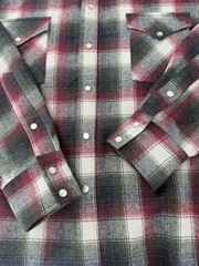 VTG Pendleton Western Wear Pearl Snap Wool Plaid Flannel Shirt Sz XL Cowboy