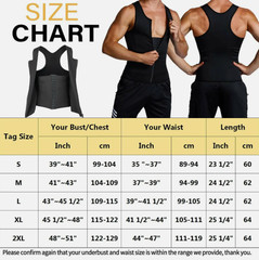 Men Neoprene Sauna Sweat Vest Body Shaper GYM Waist Trainer Fat Burner Shapewear