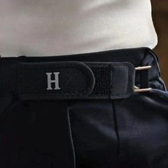 2 Pack No Buckle Elastic Belt Hook Adjustable Invisible Waist Strap Unisex