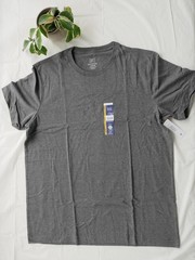 Wholesale Lot (12) Large Gray George Crew Neck TShirts-Perfect for Everyday Wear