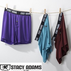 Stacy Adams Soft and Silk Boxer Shorts Quick Dry Performance 3-PACK VALUE!