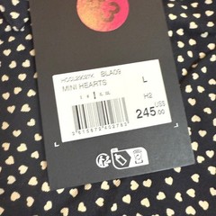 NWT The Kooples Mens Mini Hearts Print Button Down Shirt, FR L, Black, Viscose