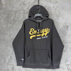 UFC GYM Retro Collab Hoodie Charcoal Grey Energy Graphic Mens Medium NWT