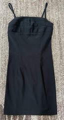 Buyer Too California Black Mini Dress Spaghetti Strap Cocktail Size 5 USA Made