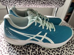 Asics Gel-Game 9 Women’s Teal Blue/White Size 9-fantastic