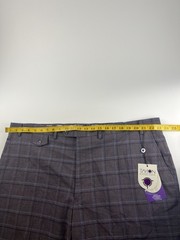 $135 NEW Tayion Mens 44Wx32L Lavender Classic Fit Dress Pants Plaid Stretch