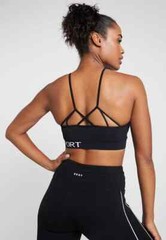 DKNY LOW IMPACT STRAPPY SEAMLESS Light support BRA .SIZE SMALL.RRP £44.