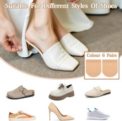 8 Pairs Toe Topper Socks for Mules No Show Half Toe Covers Non Slip Liner Socks