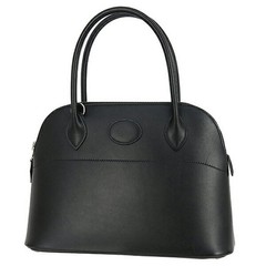 Hermes Bag Bolide 27 Handbag 10.6in Noir Black Veau Chamonix Leather H Stamp 99