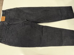 Vintage Levis 545 Jeans Mens 40×32 Black Denim Loose Fit Brown Tab Made In USA