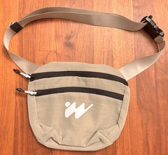 Urban Outfitters Without Walls Cross Reflective Logo Tan Body Bag, Unisex, NWOT