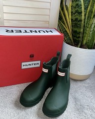 NIB Hunter Women’s Original Chelsea Boot Hunter Green Size 9.5