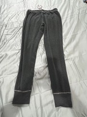 Hurley Women’s Gray Fleece 2-Piece Set Long Sleeve Crew & Drawstring Pants L/G