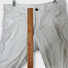 Buck Mason 5 Pocket Pants Mens 31 Fit 34×29 White Vintage Canvas Chino Preppy