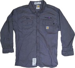 Used Flame Resistant FR Work Shirts Blue, Khaki, Navy Bulwark Carhartt and other