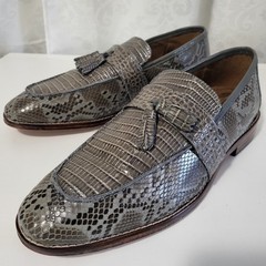 Stacy Adams Pacetti Men’s Leather Crocodile Pattern Loafers Dress Shoes Sz 9.5M