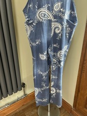 Ladies Dungerees Size 10-16 Cotton Made in Italy