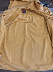 Vtg 90’s Yellow Cotton Denim Hooded Hip Hop Jacket Legal Jeans Grunge Men Sz M