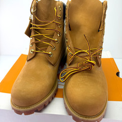 Timberland Mens Premium 6-Inch Boot Wheat Nubuck Waterproof TB010061 713 NEW