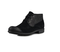 UGG Australia Worthing Vintage Distressed Black Suede Leather Chukka Boots 8.5 M