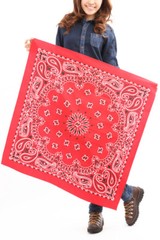 35″x35″ RED SUPERSIZE XXL GIANT PAISLEY BANDANA Bandanna Head Wrap Scarf Scarves