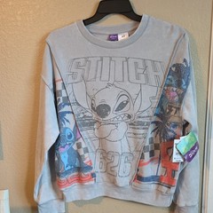 Disney Stitch Oversized Cozy Sweater XS, Unique Design