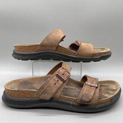 Birkenstock Arizona Crosstown Sandals Womens 37 (6) Brown Tobacco Oiled Leather