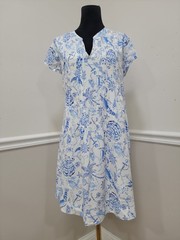 Lilly Pulitzer Natalie Tunic Dress Cover Up Medium Resort White Button Front