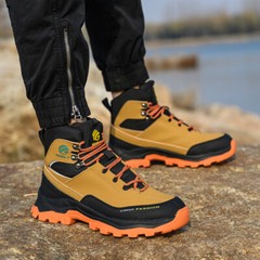 Mens Indestructible Work Boots Steel Toe Safety Shoes Waterproof Non Slip Boots