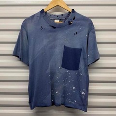 Vintage 80s Fruit Of The Loom False Pocket Distressed Cropped T-Shirt Size M