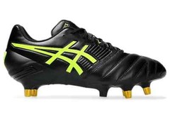 ASICS Rugby Cleats LETHAL RELENTLESS WIDE 1111A259.001 Black/Safety Yellow NEW