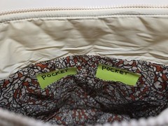 Vera Bradley Pumice Stone Tifton Hobo Tote Bag Inside Print NWT