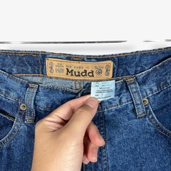 Mudd Flare Jeans Womens 7 Blue Y2K Boho Tie Dye Inset Splatter Denim Retro NWT
