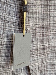 CANALI Wool Silk Blend Sport Coat, Brown Brushed Plaid, Size 46 R (56 EU) NWT