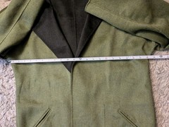 Yansi Fugel Long Green or Black Reversible Wool & Angora Belted Wrap Coat sz M