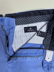 Daniel Cremieux Bright Blue Flat-Front Cotton Shorts