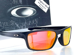 NEW Oakley SLIVER STEALTH Black POLARIZED Ruby Lens Sunglass 9408-06