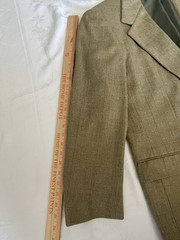 Nordstrom Mens Tweed Blazer Sport Coat Jacket 44L Wool Tan Ivy League Old Money