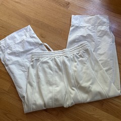 Daily Practice by Anthropologie Jesse Wide-Leg Pants pearl Size Size L